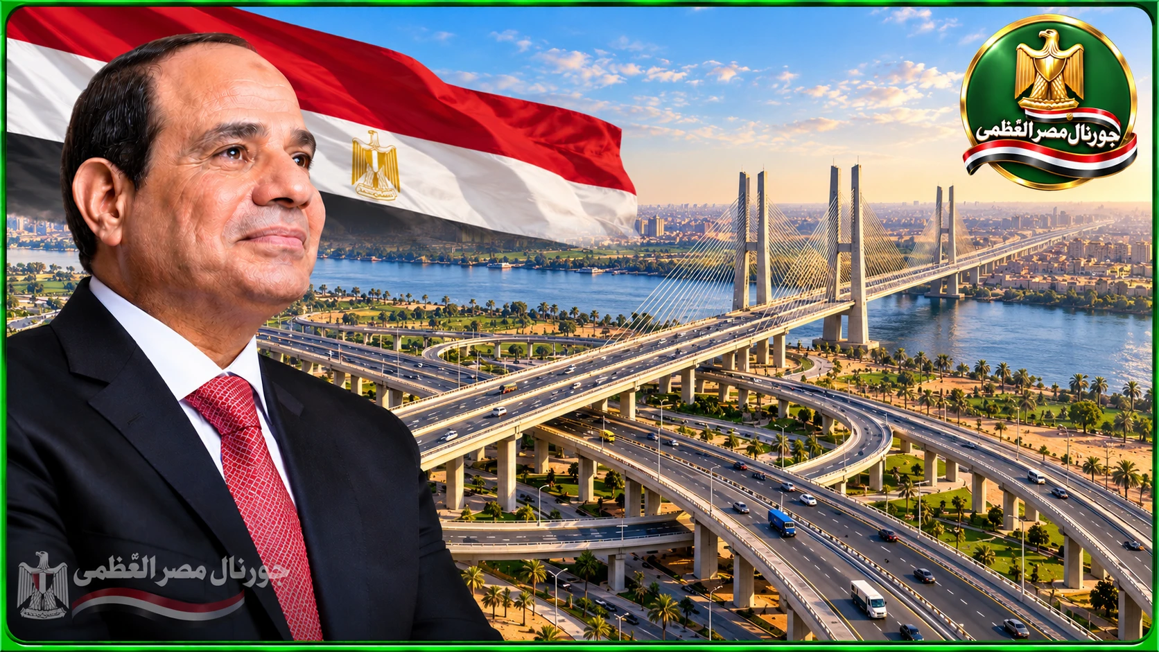 مشروعات الطرق والكباري في مصر خلال عهد الرئيس عبد الفتاح السيسي ضمن المشروع القومي للطرق