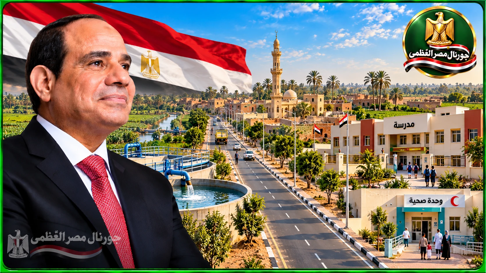 مبادرة حياة كريمة في عهد الرئيس السيسي ومشروعات تطوير القرى المصرية والبنية الأساسية في الريف
