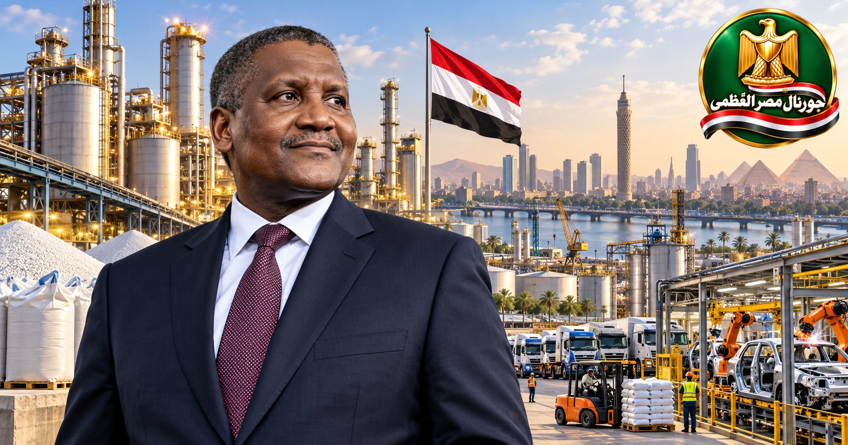 أليكو دانجوتي أغنى رجل في أفريقيا خلال زيارة مصر وبحث استثمارات صناعية تصل إلى 15 مليار دولار