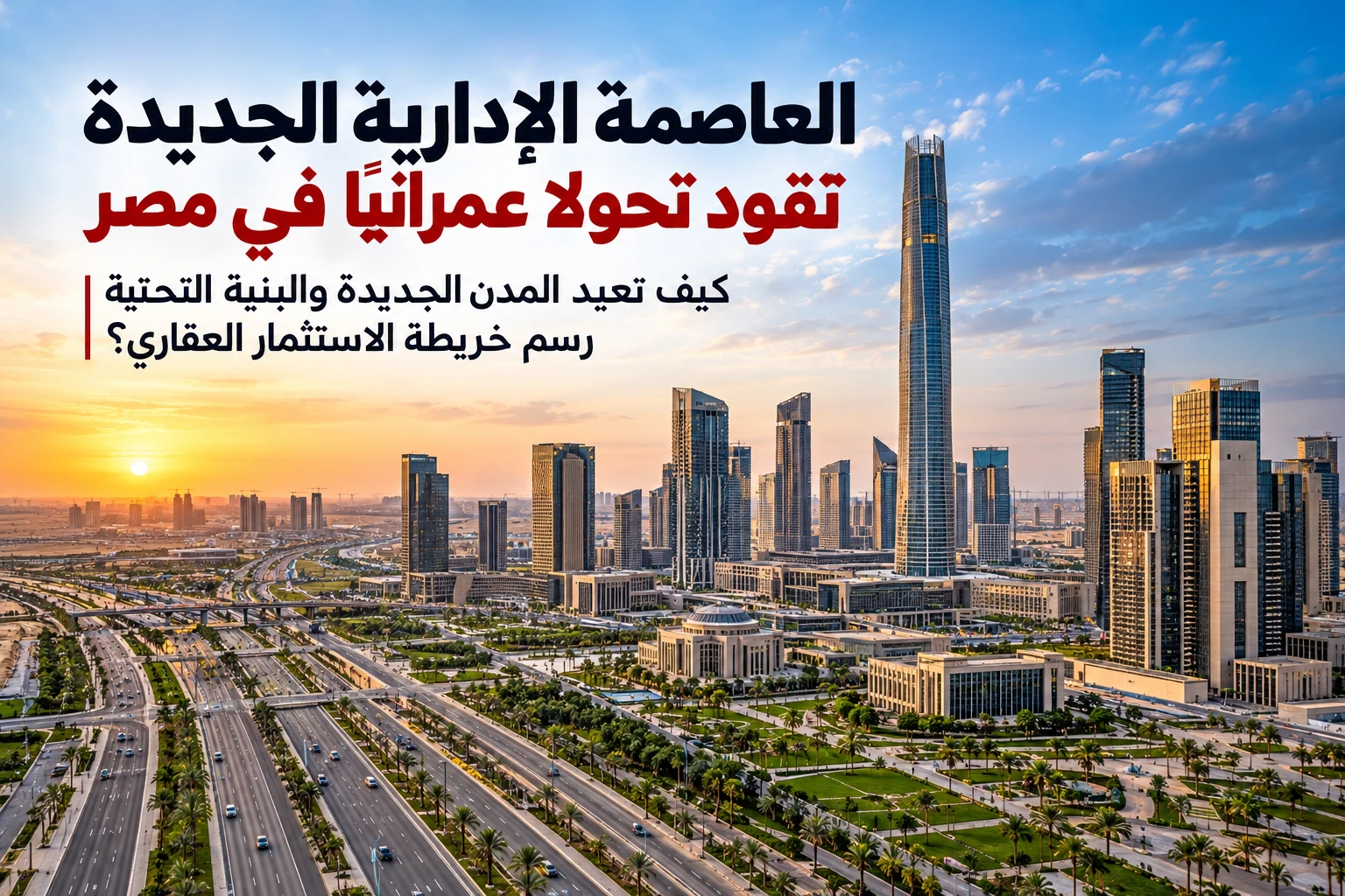 العاصمة الإدارية الجديدة ومستقبل التنمية العمرانية والسوق العقاري في مصر